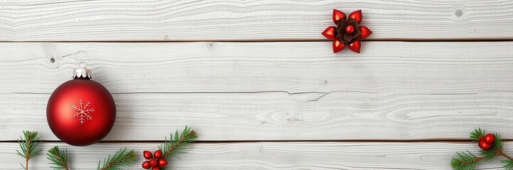 Christmas wooden natural decoration ornament banner with copyspace, rustic holiday decor, festive wood textures, seasonal design, Xmas background, banner, design, wooden