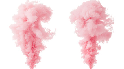 Poster - Colorful Pink Smoke Paint Explosions Create Dynamic Visual Effects Generative AI