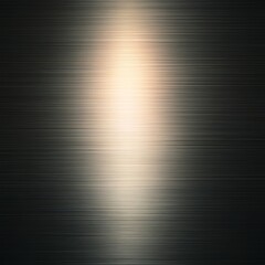 Abstract brushed metal background with a light beam in the center.