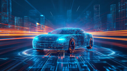 Poster - A self, driving car navigating through a smart city with iot infrastructure