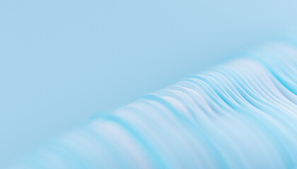 Poster - Light blue gradient lines abstract 3d rendering background
