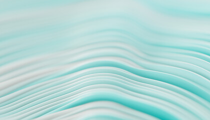 Poster - Light blue gradient lines abstract 3d rendering background