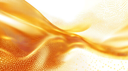 Leinwandbilder - Abstract digital background with flowing dots and waves, creating an elegant wave design for technology or science themes