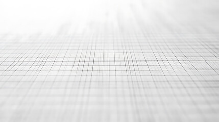Aufkleber - Blank graph paper background with a grid of fine lines on a white surface, Mathematical and engineering aesthetics
