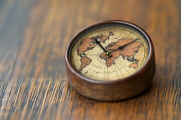 compass and map