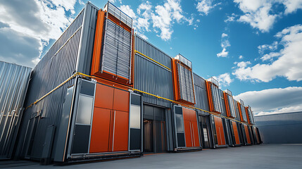Aufkleber - Containers with phase change materials for efficient thermal energy storage in industry