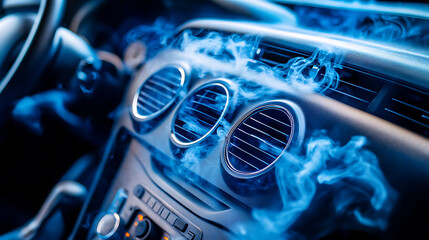 Aufkleber - Eliminate unpleasant odors in your car's air conditioning system with a dry fog or smoke treatment