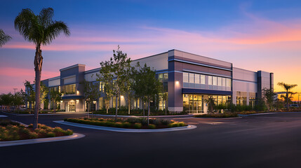 Aufkleber - modern data center building exterior architecture photography