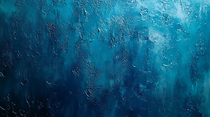 Poster - abstract background with rain droplets on window creating blue aqua texture romantic overlay for stormy weather