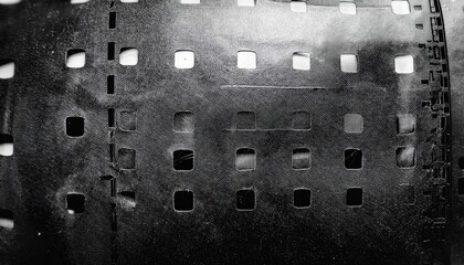 Wall Mural - Vintage Blank Film Strip Texture Background, 35mm Retro Negative Frame with Dust and Scratches, Ideal for Photography, Cinema Projects, and Vintage Graphic Design Concepts