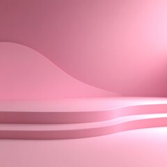 Abstract waves in soft pink featuring smooth flowing texture for elegant background