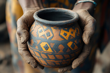 a person shaping a clay pot with precision and care.