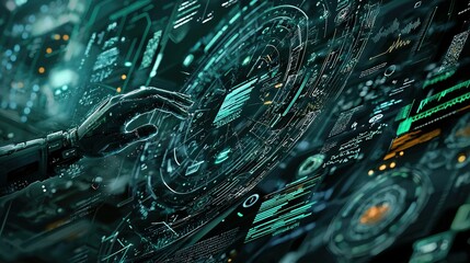 Poster - a sci-fi movie featuring a futuristic city and advanced technology