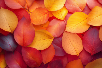 Wall Mural - Colorful autumn leaves background