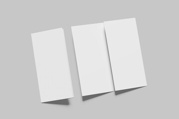 Blank a4 Trifold White