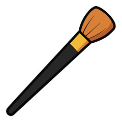 Contour Brush makeup tool vector illustration isolated on a white background