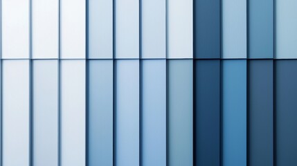 Poster - Modern building facade showcasing a gradient of blue shades, creating a visually appealing and contemporary architectural design