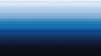 Poster - horizontal lines are creating a smooth gradient from light blue to dark blue and black, forming an a