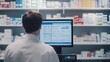© Media Srock - Pharmacist Reviewing Patient Records in Pharmacy