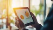 © Media Srock - Analyzing Business Data on Digital Tablet