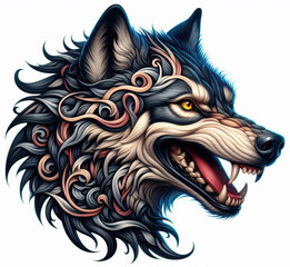  TRIBAL TATOO トライバル タトゥ 狼 wolf