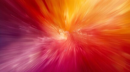 Aufkleber - A dynamic blend of warm hues creates a feeling of energy and movement, with strong bursts of red, orange, and purple radiating outward, evoking a sense of depth and vibrancy.