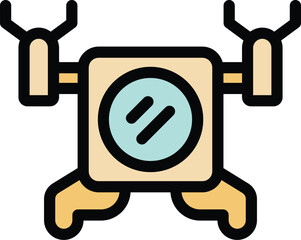Poster - Autonomous mobile robot walking on four legs and using antennas for navigation