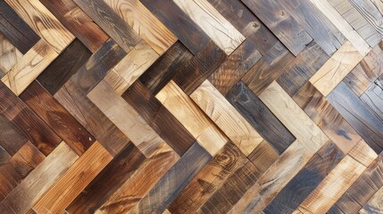 Wall Mural - Textural design element: Wooden parquet for decor