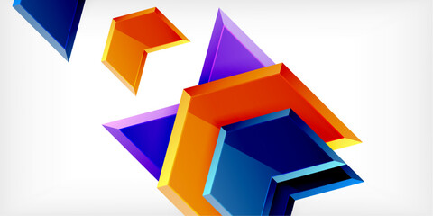Poster - Technology dynamic arrow geometric background. Vector Illustration For Wallpaper, Banner, Background, Card, Book Illustration, landing page