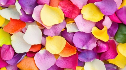 Poster - Vibrant Rose Petal Textures and Rich Colors