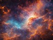 © 慶祐 大野 - Bright Nebula Surrounded by Colorful Cosmic Clouds in Deep Space