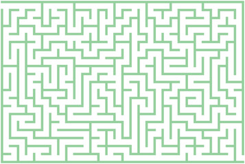 Seamless geometric maze pattern illustration, a vector labyrinth design for wallpaper and puzzle backgrounds