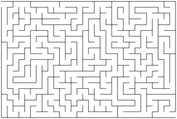 seamless geometric maze pattern illustration, a vector labyrinth design for wallpaper and puzzle bac
