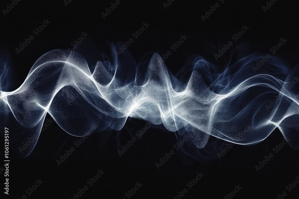 Acoustic ripple display: vibrant depiction of sound wave visualization ...