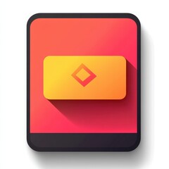 A visually appealing concept of a simple app icon designed for crowdfunding projects, featuring vibrant colors and a modern design, ideal for digital applications.