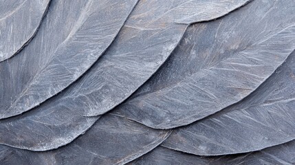 Poster - Close-Up of Ice Crystals on Leaf Surface