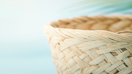 Poster - Close Up of Natural Woven Basket Texture