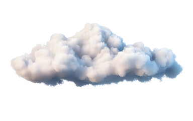 cloud isolated on transparent background, cutout clean white cloud transparent background,3d renderi