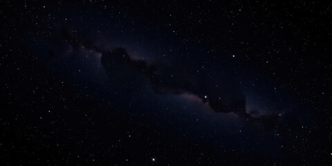 Wall Mural - Night sky filled with sparkling stars on a dark black background, astronomy, background