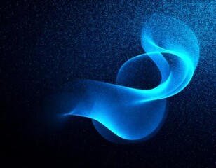 ethereal blue nebula cloud, glowing against a dark, starry background, creating a cosmic and celesti