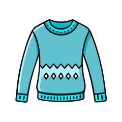 Wall Mural - sweater  vector icon, dress icon, vector clothing icon - simple vector illustration of a sweater , in a simple and clean style, for business and fashion graphics. clothing flat illustration.