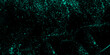 © Zìyóu - Abstract small shiny particles with different scale covered dark background. Colourful glowing Christmas garland with blur background and bokeh