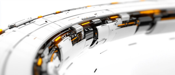 Poster - Futuristic 3D abstract structure with sleek design and intricate details