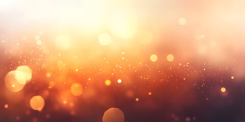 Poster - Golden Hour Glow: A captivating abstract backdrop of golden light, shimmering with bokeh and a warm, ethereal aura. Perfect for adding a touch of magic to your designs. 