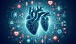 © T - Heart Technology Illustration Graphics Futuristic Concept
