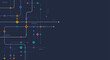 © natrot - Circuit connect lines and dots. Network technology and Connection concept. Decentralized network nodes connections