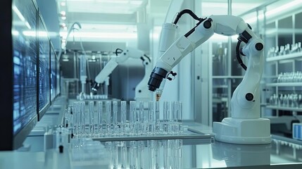 Poster - Robotic Arm Filling Test Tubes in a Sterile Laboratory Setting