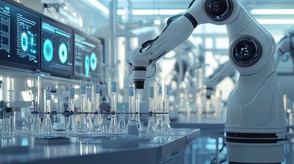 Poster - Robotic Arm Manipulating Test Tubes in a Laboratory Setting