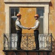 © Togrul - Handshake engineers balcony.