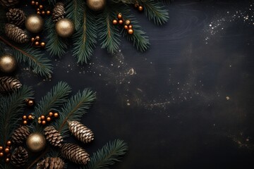 Wall Mural - christmas tree branches christmas backgrounds plant.